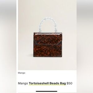 Mango tortoise bag NWOT